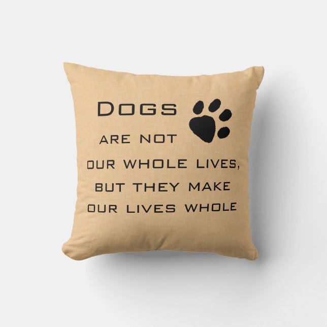 Dog Quote Cushion (Front)