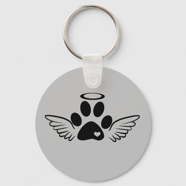 Dog Rainbow Bridge Key Ring (Front)