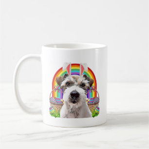 Dog rainbow coffee mug