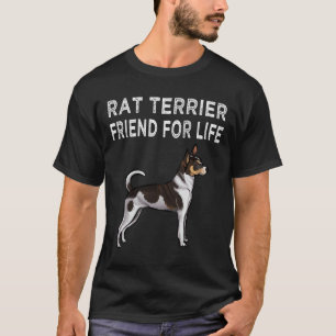 Dog Rat Terrier Friend For Life Dog Friendship T-Shirt