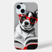 Dog Reading Book