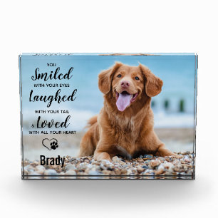 Dog Remembrance Keepsake Pet Loss Pet Memorial Photo Block