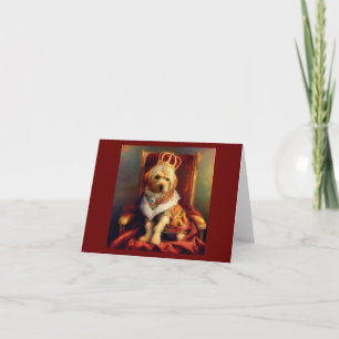 Dog Renaissance King Card