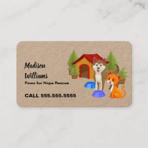 Dog Rescue Business Card