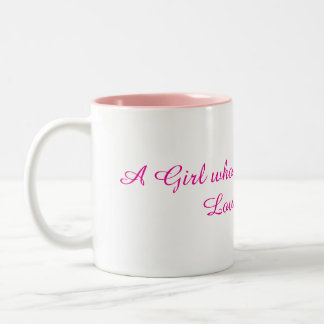 Dog Rescue Dog lover Girl woman pink animal save Two-Tone Coffee Mug