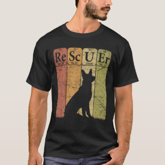 Dog Rescuer Periodic Table Elements Dog Rescue Ret T-Shirt