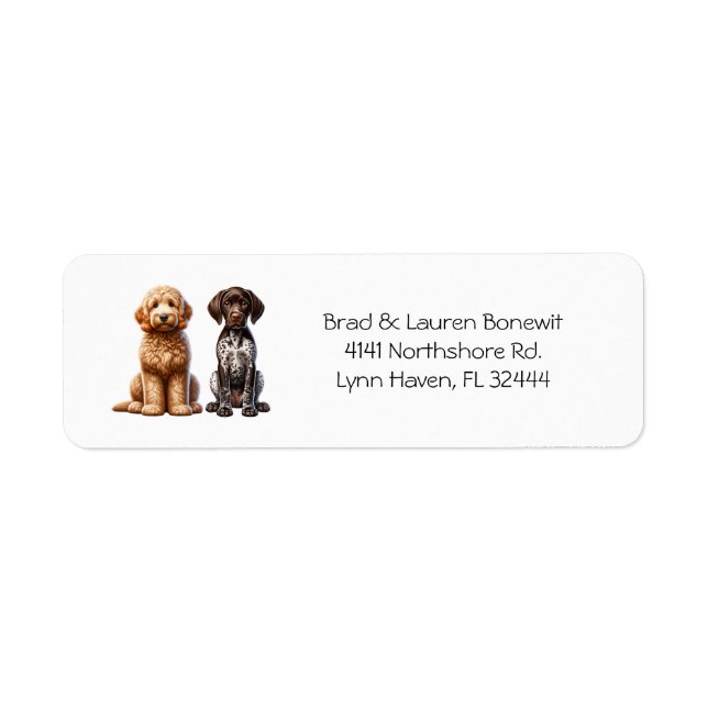 Dog Return Address Labels (Front)