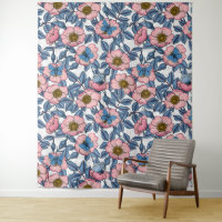 Dog rose and butterflies