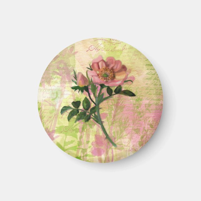 Dog Rose Magnet (Front)