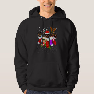 Dog Rottweiler Christmas Socks  Xmas Pajama Pet Pu Hoodie