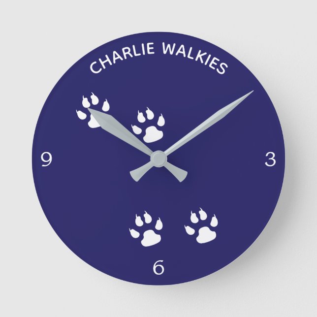 Dog Round Clock (Front)