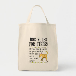 Dog Rules for Stress Tote Bag
