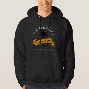 Dog Run Beach California Coronado Beach Dog Friend Hoodie