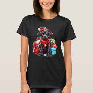 Dog  s Christmas Cute Labrador Retriever for Holid T-Shirt