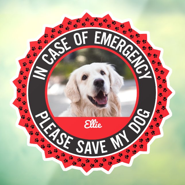 Dog Safety Alert Custom First Responder (Sheet 3)