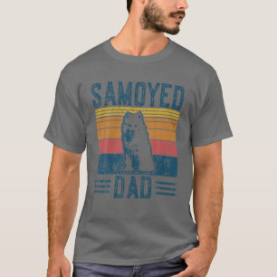 Dog Sammy Dad - Vintage Samoyed Dad T-Shirt