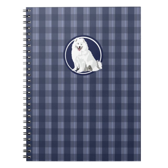 Dog Samoyed Spiral Notebook (Front)