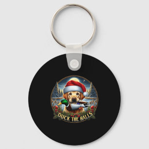 Dog Santa Duck Hunting Christmas Funny Adventure A Key Ring