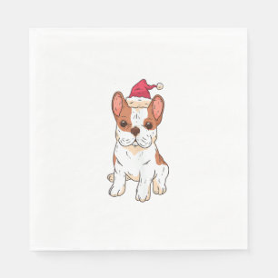 Dog Santa Hat - Funny Christmas _3 Napkin