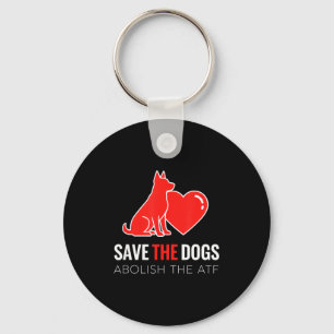 Dog Save The Dogs Dog Heart Design, Abolihe Atf Key Ring