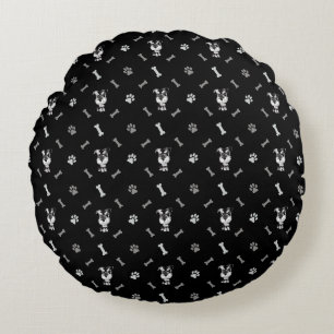  Dog Schnauzer Round Cushion