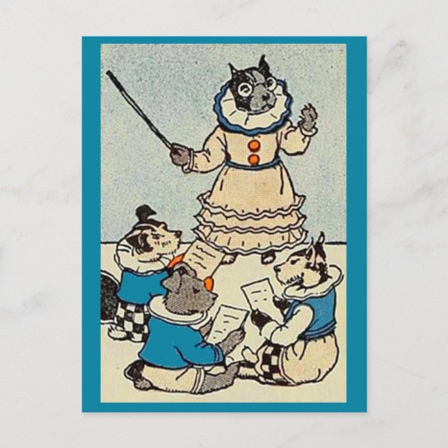 dog school postcard (Front)