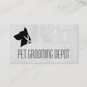 Dog Scissors Logo   Animal Pet Care Business Card