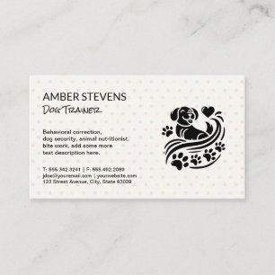 Dog Services   Animal Care Training Business Card