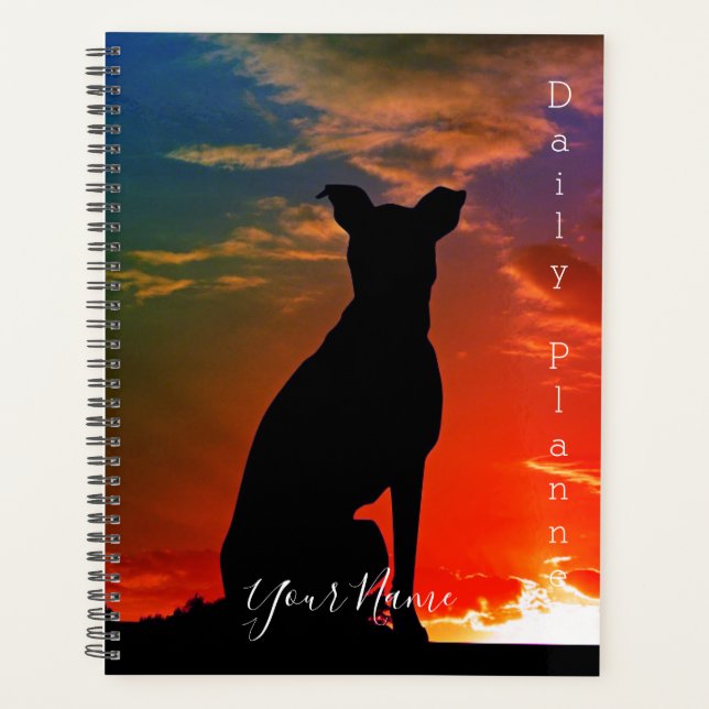 Dog Shadow Daily Planner- HAMbWG Planner (Front)