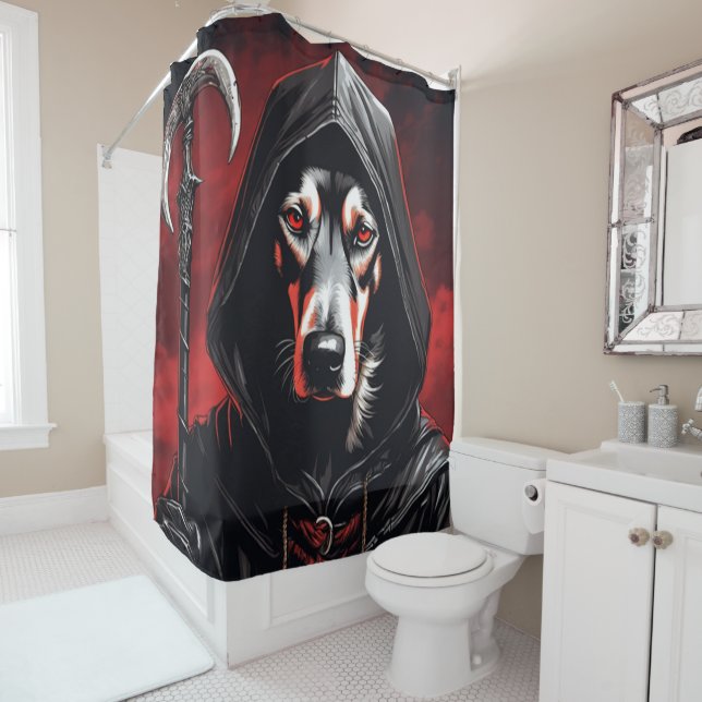 Dog shaman shower curtain (In Situ)