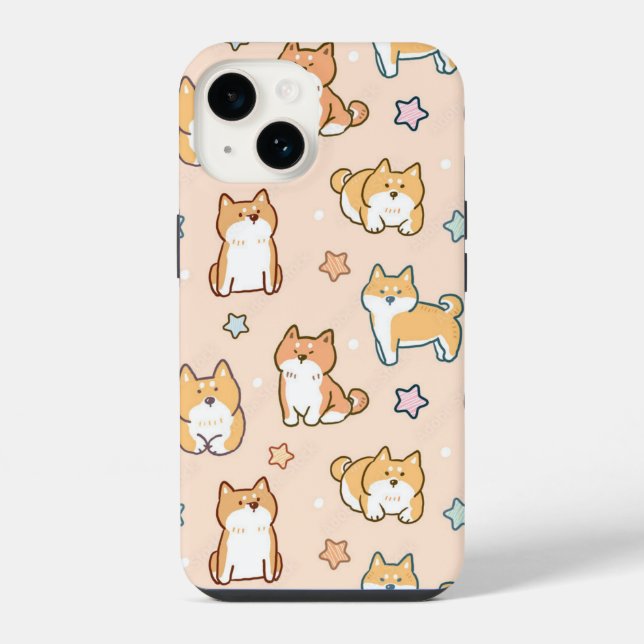 Dog shiba inu iPhone case (Back)