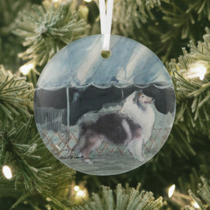 Dog Show by Hevener Glass Tree Decoration