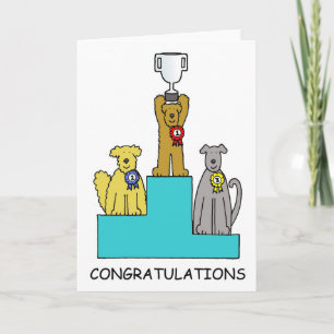 Dog Show Success Congratulations Card
