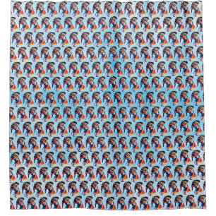 Dog Shower Curtain