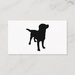 Dog Silhouette Business Card