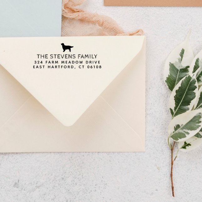 Dog Silhouette Name & Address Self-inking Stamp (Creator Uploaded)