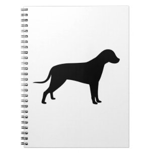 Dog Silhouette Spiral Notebook