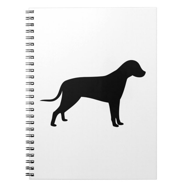 Dog Silhouette Spiral Notebook (Front)