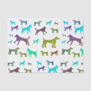 Dog Silhouette Tissue Paper