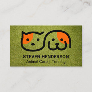 Dog Sitter Animal Care Astro Turf Business Card