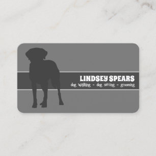 Dog sitter grooming dog walking Business Card