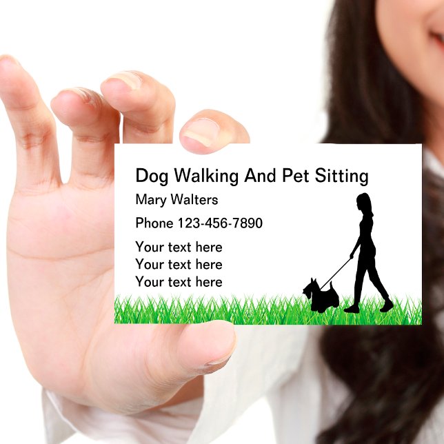 Dog Sitting And Dog Walking Business Card (Creator Uploaded)