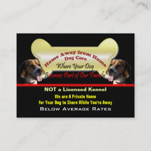 Dog Sitting Business Card Template