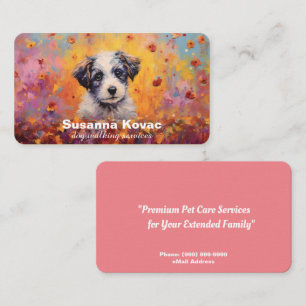 Dog Sitting Services Business Card