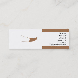 Dog - Skinny Mini Business Card