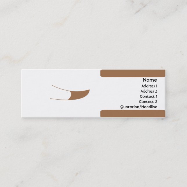 Dog -  Skinny Mini Business Card (Front)