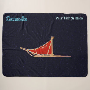 Dog Sled - Canada Sherpa Blanket