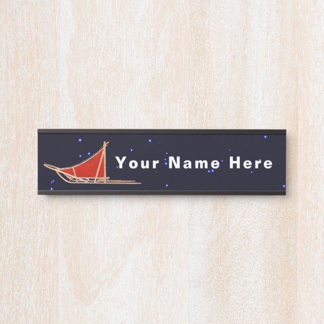 Dog Sled Door Sign (Front)