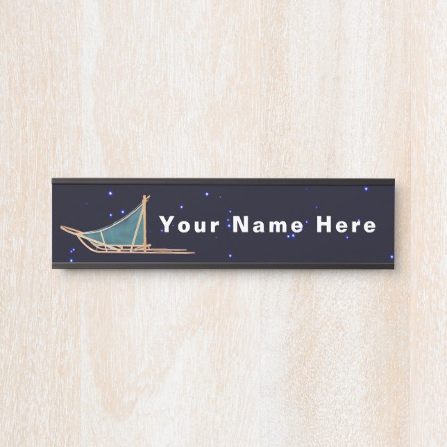 Dog Sled Door Sign (Front)