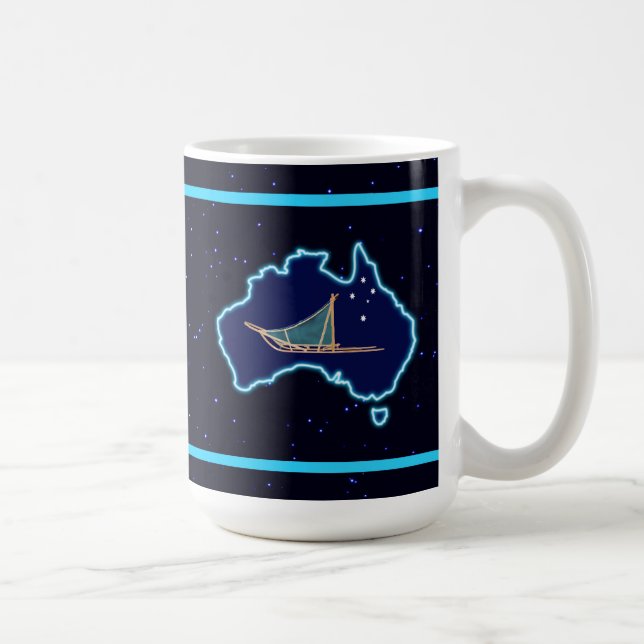 Dog Sled Down Under Coffee Mug (Right)